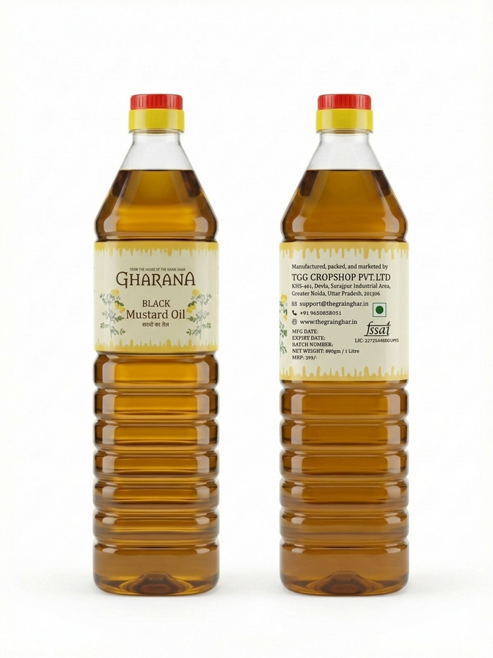Gharana | Pure Black Mustard Oil | 1L